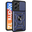 Etui pancerne do Xiaomi Redmi 12, CamShield Slide, granatowe