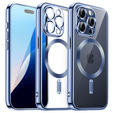 Etui do iPhone 16 Pro, Electro MagSafe, niebieskie + Szkło na ekran
