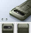 Etui Dexnor Kickstand do Google Pixel 9a – pancerne, z podstawką, zielone
