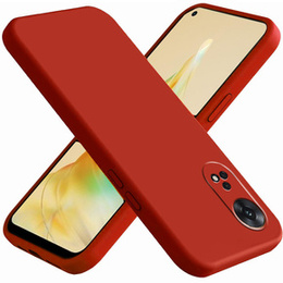 Etui do Oppo Reno8 T, Silicone Lite, czerwone