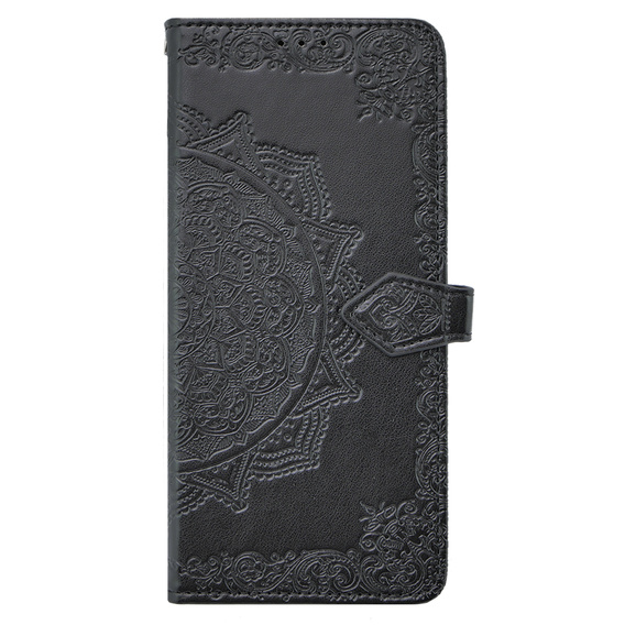 Etui z klapką do Oppo A38 4G / Oppo A18 4G, Mandala, czarne