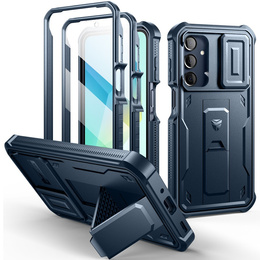Etui pancerne do Samsung Galaxy A16 / A16 5G, Dexnor Full Body (Two Frames), granatowe