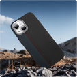 Etui do iPhone 15, Carbon Fiber MagSafe, czarne / niebieskie