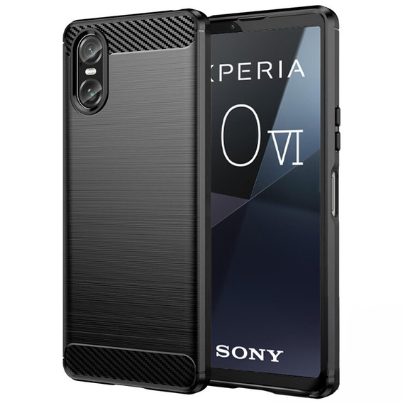 Etui do Sony Xperia 10 VI, Carbon, czarne