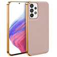 Etui do Samsung Galaxy A53 5G, Cowhide Leather, różowe