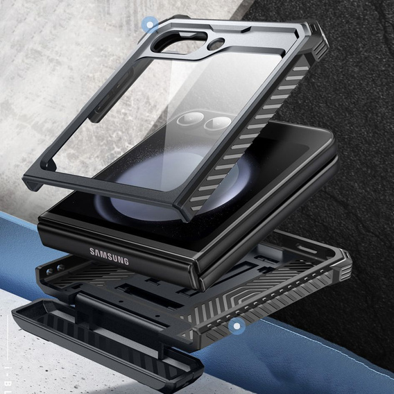 Etui Supcase IBLSN Armorbox do Samsung Galaxy Z Flip7 FE / Z Flip6, Czarne