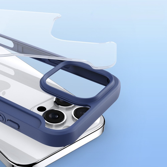 Etui Dux Ducis do iPhone 16 Pro, Skin X Pro, MagSafe, granatowe