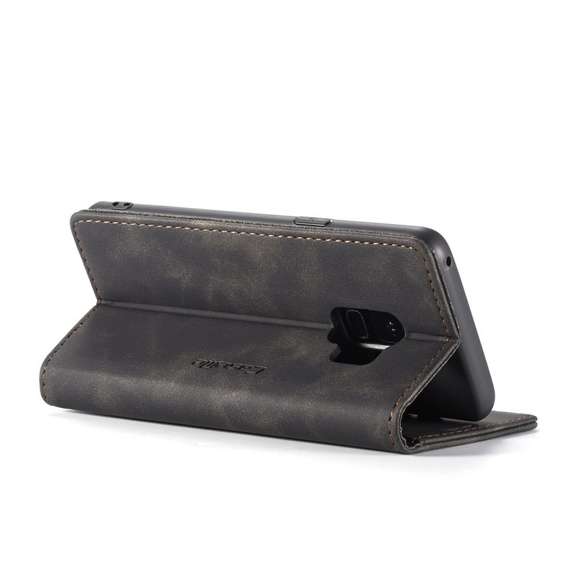 Etui CASEME do Samsung Galaxy S9, Leather Wallet Case, czarne