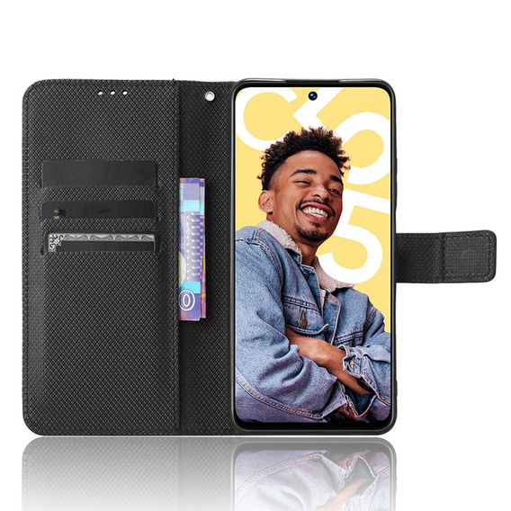 Etui z klapką do Realme C55, Wallet, Smart Magnet, czarne