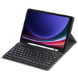 Etui z klawiaturą do Samsung Galaxy Tab S9, Leather Pen Slot, czarne