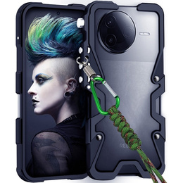 Aluminiowe etui ochronne bumper do Xiaomi Poco F7 Pro 5G – czarne