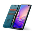 Etui CASEME do Samsung Galaxy S10, Leather Wallet Case, niebieskie