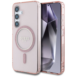 Etui GUESS IML Glitter Circle do Samsung Galaxy S25
