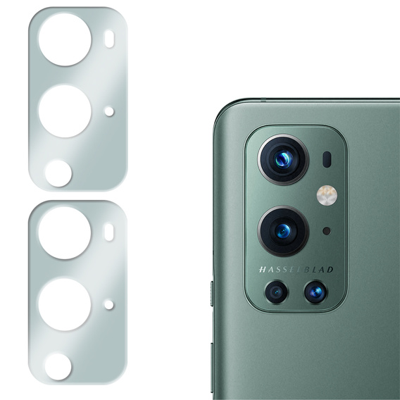 2x Szkło hartowane na aparat ERBORD do OnePlus 9 Pro, przezroczyste
