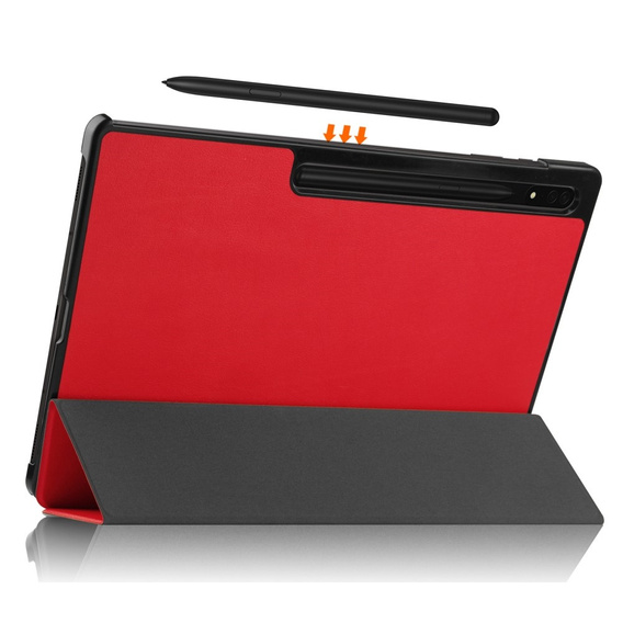Etui do Samsung Galaxy Tab S9 Ultra, Smartcase, czerwone