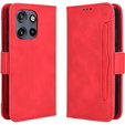 Etui z klapką do Motorola Edge 50 Neo / Motorola ThinkPhone 25, Card Slot, czerwone