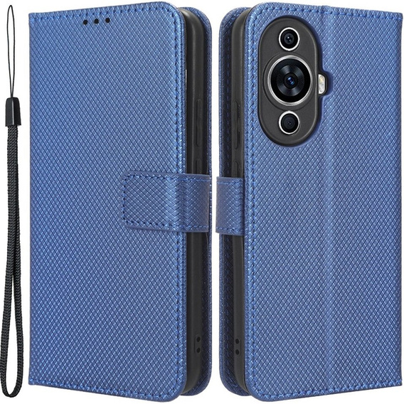 Etui z klapką do Huawei Nova 11, Wallet Smart Magnet, niebieskie