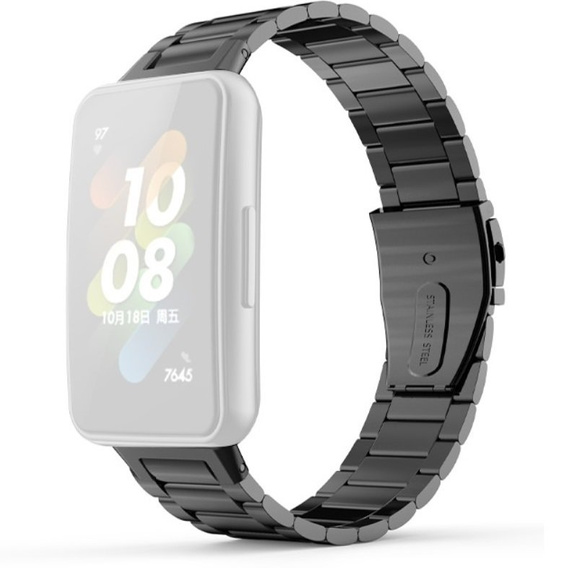 Bransoleta Stalowa do Huawei Band 7, Czarna