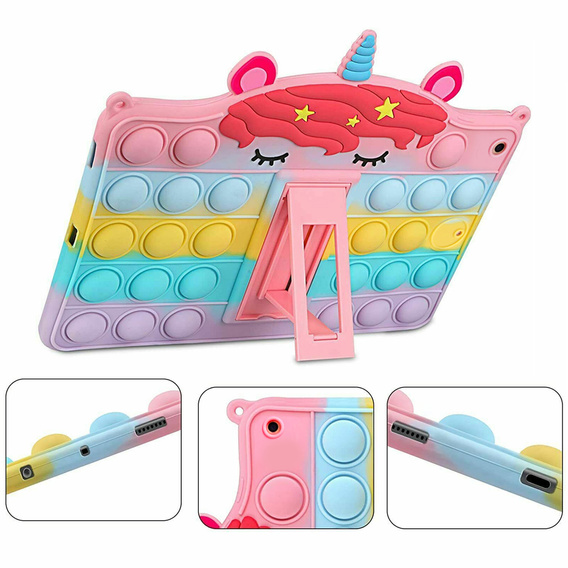 Etui dla dzieci do iPad 9.7" 2018/2017 (6/5 gen.), Bubble, wielokolorowe