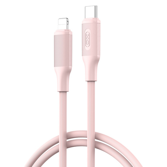 XO Kabel NB-Q265A PD USB-C – Lightning 1,0 m 27W, różowy