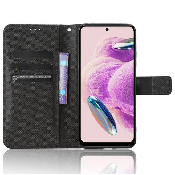 Etui z klapką do Xiaomi Redmi Note 12S 4G, Wallet Smart Magnet, czarne