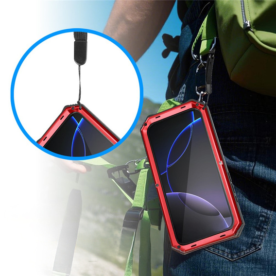 Etui pancerne z podstawką R-JUST do iPhone 17 Pro Max