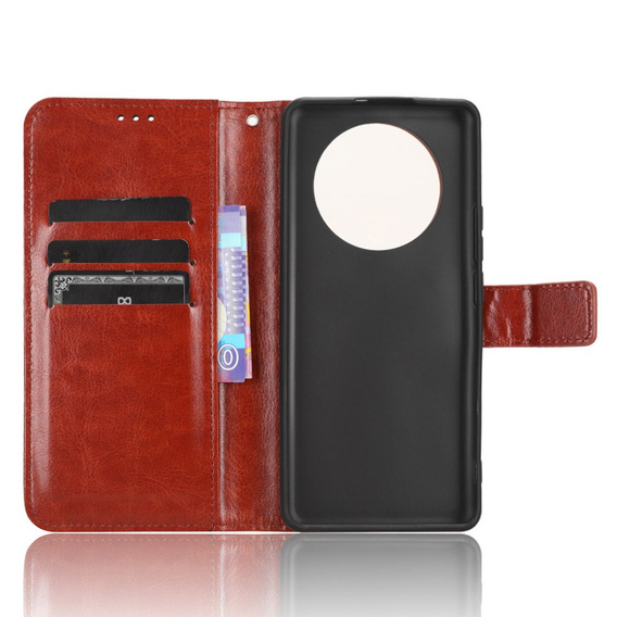 Etui z klapką do Realme 11 Pro 5G / Pro+ 5G, Crazy Horse Wallet, brązowe