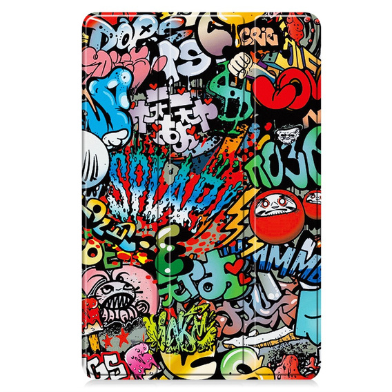 Etui do Lenovo Yoga Tab Plus 12,7", Smartcase, graffiti