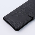 Etui z klapką do Motorola Moto G54 5G, Mandala, czarne