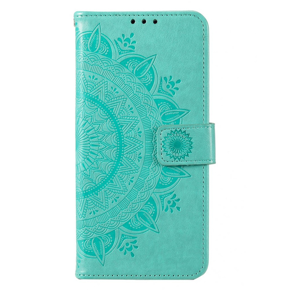 Etui z klapką do Motorola Moto G73 5G, Mandala, zielone
