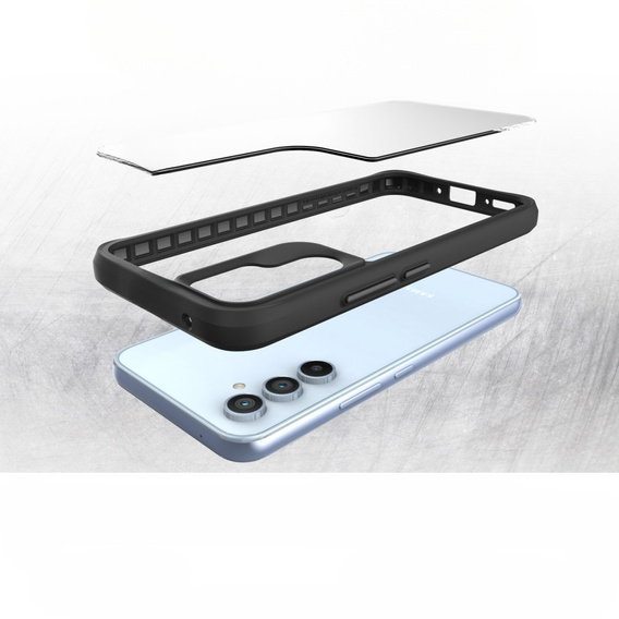 Etui do Samsung Galaxy A54 5G, Fusion Hybrid, przezroczyste / czarne