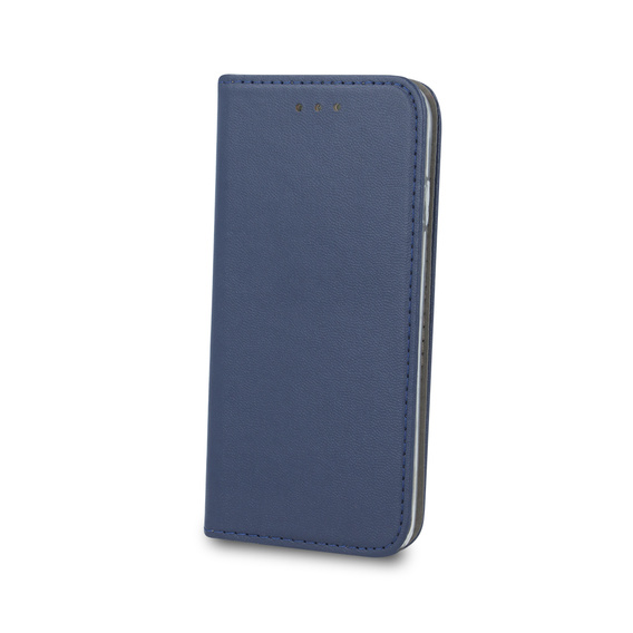 Etui z klapką do Oppo A18 4G / A38 4G, Smart Magnetic, granatowe + szkło 9H