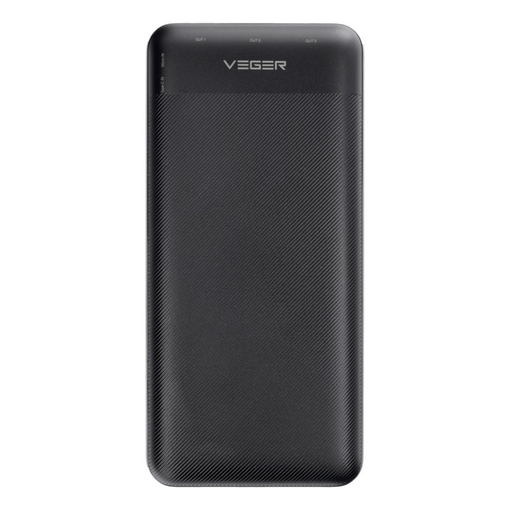 Powerbank VEGER L30 30000 mAh z szybkim ładowaniem PD 20W – Czarny