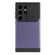Pancerne etui do MagSafe na Galaxy S24 Ultra, ERBORD MagProtect Cam Slider, fioletowe
