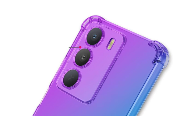 Etui Gradient Dropproof do Realme 14X / Realme C75, Fioletowe / niebieskie