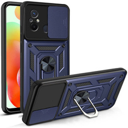 Etui pancerne do Xiaomi Redmi 12C, CamShield Slide, niebieskie