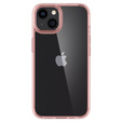 Etui Spigen do iPhone 13, Ultra Hybrid, różowe + szkło