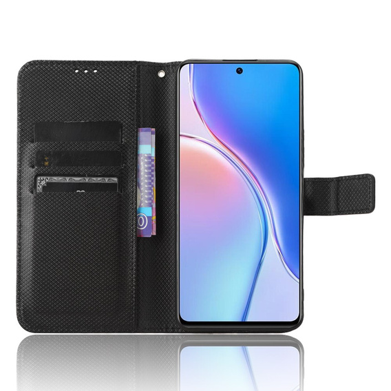 Etui z klapką do Huawei Nova 11i, Wallet Smart Magnet, czarne