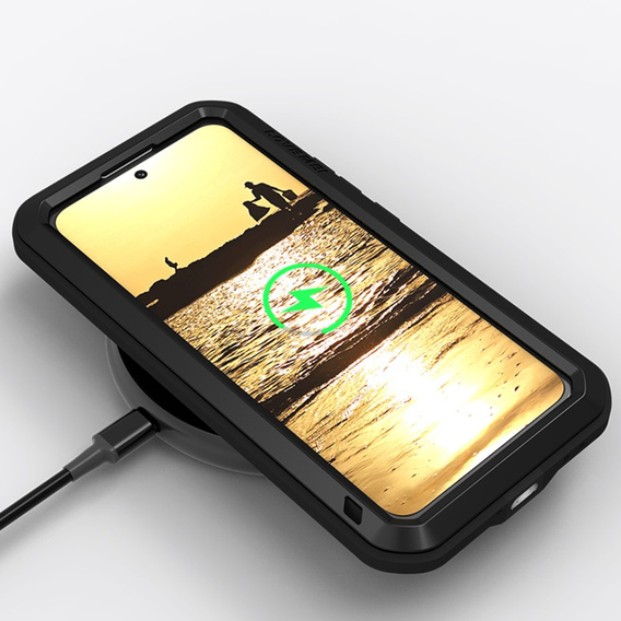 Etui Love Mei do Xiaomi 13, pancerne ze szkłem, czarne