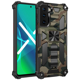 Etui do Samsung Galaxy S22 5G, Armor Kickstand, zielone
