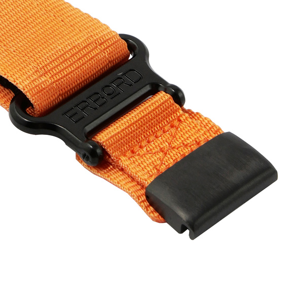 Pasek Nylonowy ERBORD MP84 Quickfit do Garmin Fenix 5X/6X/6X PRO/7X, Pomarańczowy, Rozmiar S/M