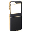 Etui Litchi Leather do Samsung Galaxy Z Flip7 FE / Z Flip6, czarne