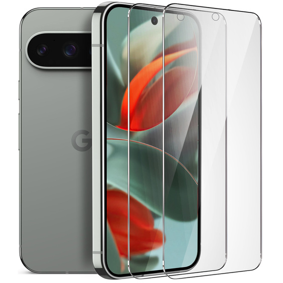 2x Szkło Hartowane ERBORD 9H Hard Glass do Google Pixel 9 / 9 Pro – codzienna ochrona w eleganckim wydaniu