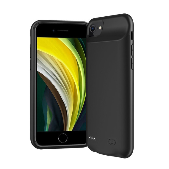 Etui z Baterią 6000mAh do iPhone 6/6S/7/8/SE 2020/SE 2022, czarne
