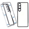 Etui do Sony Xperia 1 V, Magnetic Dual Glass, srebrne