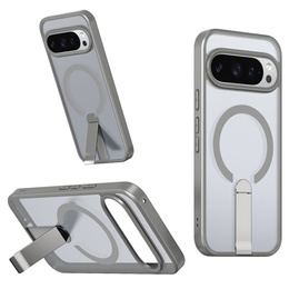 Etui Fusion Hybrid do Google Pixel 10 Pro XL, do MagSafe, z podstawką, szare