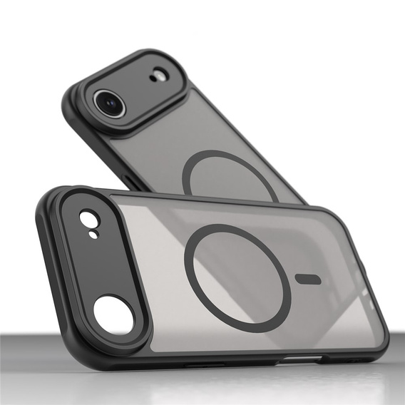 Etui Matt Case do iPhone 17 Air, do MagSafe, z ochroną aparatu, matowe czarne