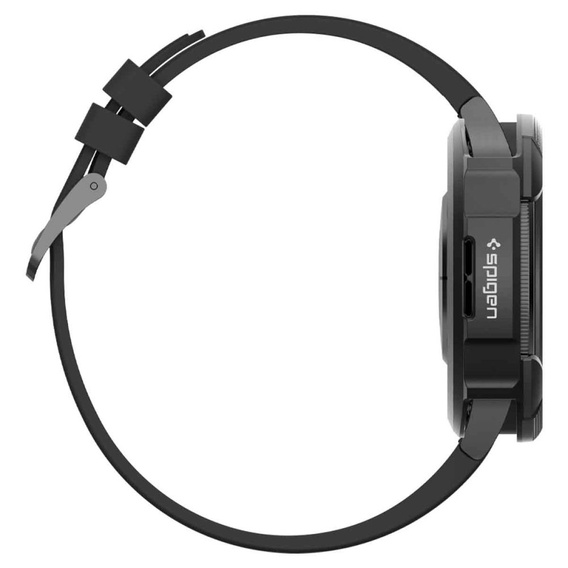Zestaw Etui Spigen do Samsung Galaxy Watch 6 Classic 47mm, Liquid Air, Czarne + Szkło 2x Hartowane