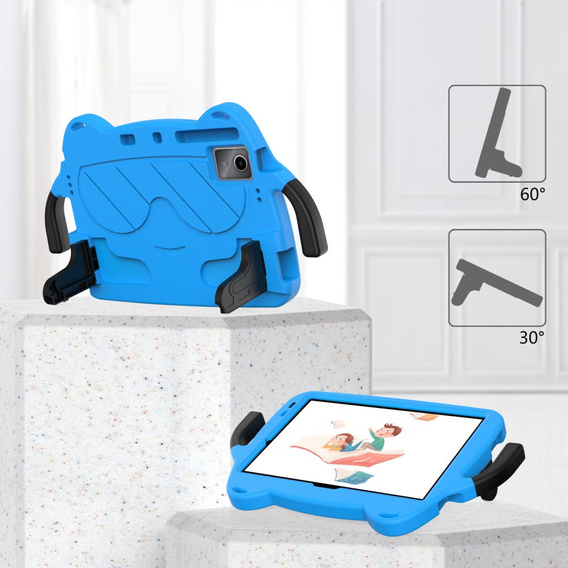 Etui dla dzieci do Xiaomi Redmi Pad SE 11" / Huawei MatePad 11 2021 / DOOGEE T30 Pro / Lenovo Tab M11, dziecięce z uchwytem, niebieskie