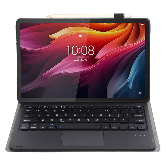 Etui z klawiaturą Bluetooth z touchpadem do Lenovo Tab K11 Plus - czarne